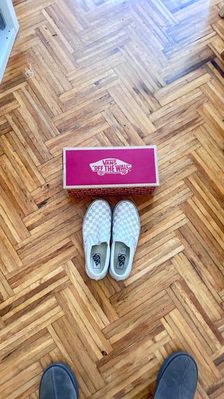 Zapatillas Vans Checkerboard Blancas