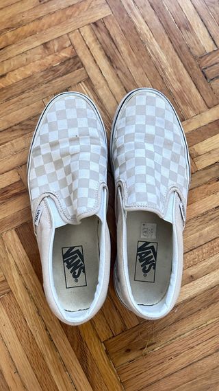 Zapatillas Vans Checkerboard Blancas