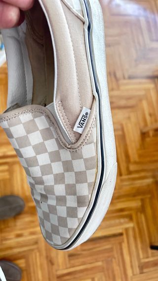 Zapatillas Vans Checkerboard Blancas