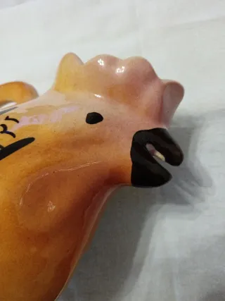 Caraffa vintage in ceramica arancione rosata