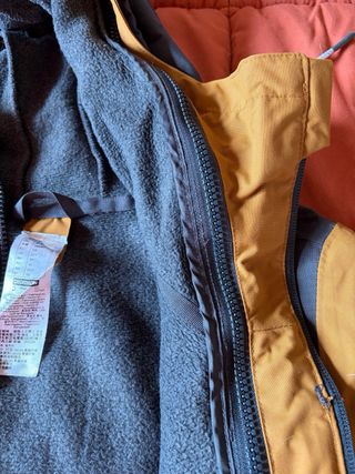 Chaqueta 2 en 1 Quechua Marrón/Gris