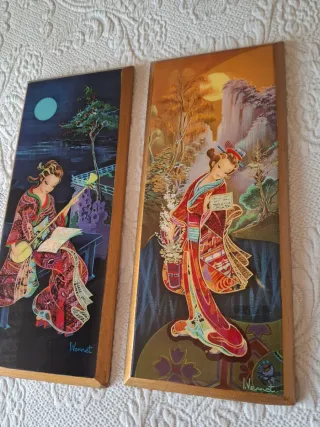 Quadri decorativi in legno e vetro