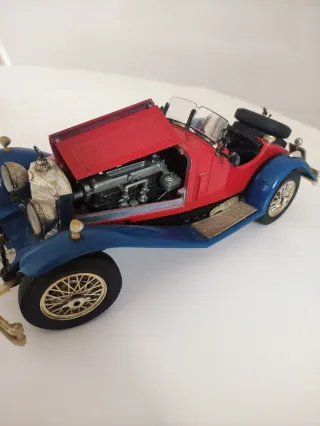 Coche Coleccionista Mercedes SSK Rojo/Azul