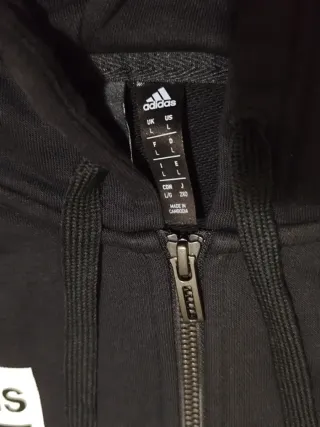 Sudadera Adidas con capucha y cremallera