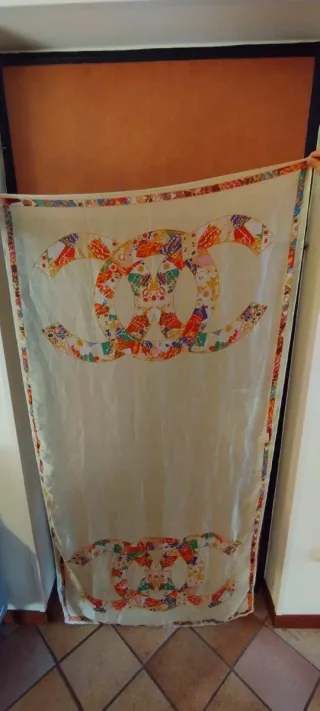 Foulard/Pareo 100% Seta Multicolore