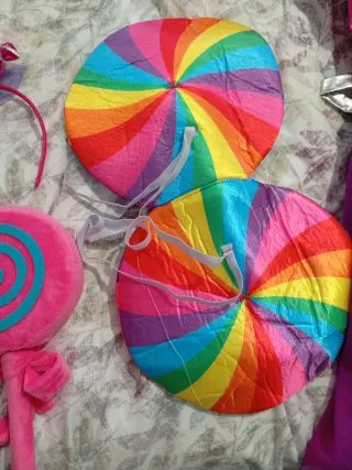 Disfraz Caramelo Arcoíris Niña  10 años