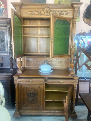 Alacena Antigua Tallada Madera