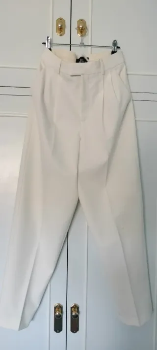 Pantalón Zara Limited Collection Blanco