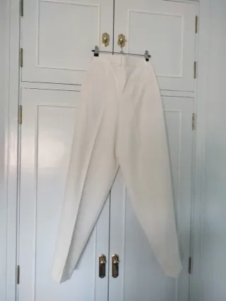 Pantalón Zara Limited Collection Blanco