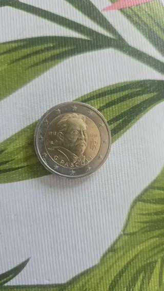 Moneda 2 Euros Italia 2012 G. Pascoli