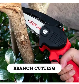 Mini motosierra eléctrica a batería