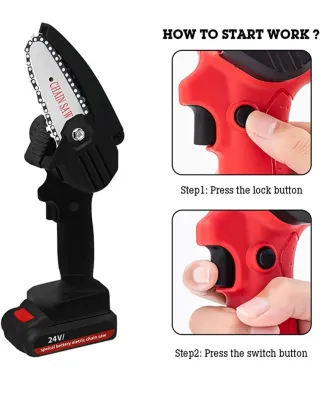 Mini motosierra eléctrica a batería