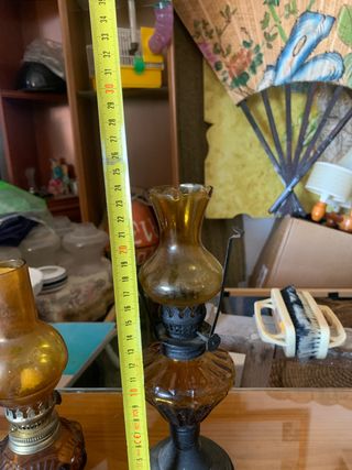 2 Quinqué de cristal