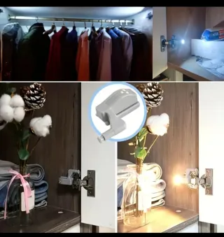 10xLuces LED para Bisagras (Blanco Frío)