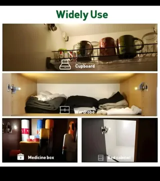 10xLuces LED para Bisagras (Blanco Frío)