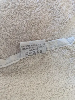 Coppia Asciugamani Grandi Beige