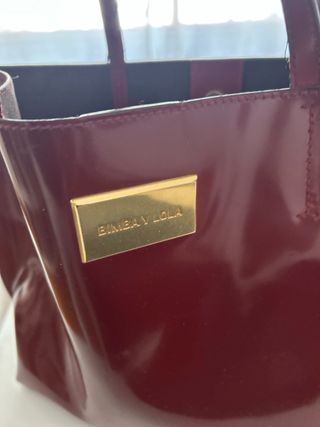 Bolso Bimba y Lola Rojo y Dorado