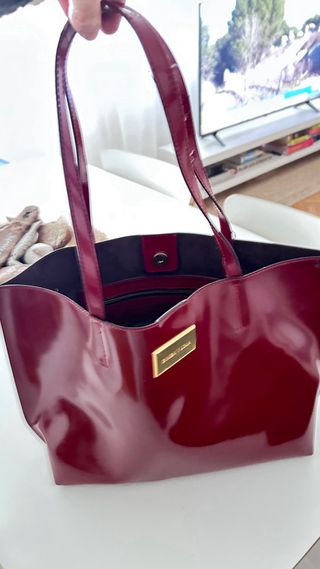 Bolso Bimba y Lola Rojo y Dorado