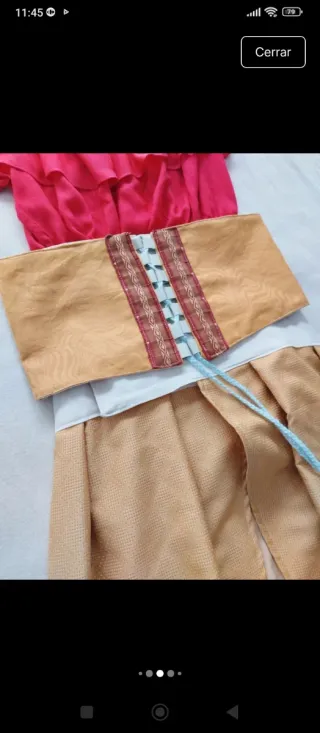 Vestido Medieval , falda , sobrefalda , cinturón