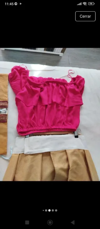 Vestido Medieval , falda , sobrefalda , cinturón