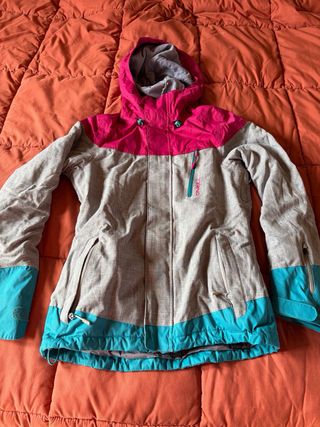 Chaqueta de Nieve O'Neill Gris Rosa Turquesa