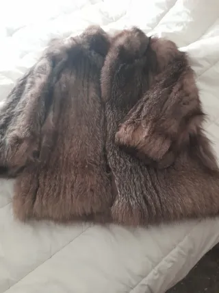 Chaquetón Lomo Zorro Plateado Marrón