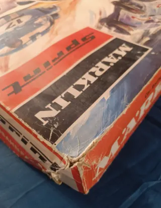 Märklin Sprint 1409 Vintage Slot Car Set con Scat.