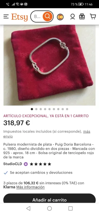Pulsera Puig Doria Plata