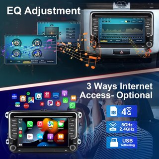 Radio de Coche Android con Pantalla de Navegación