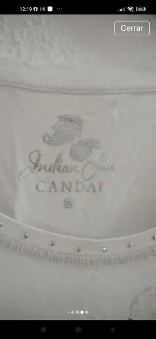 Camiseta blanca elefantes S