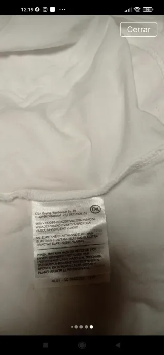 Camiseta blanca elefantes S