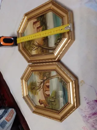 N. 2 Quadretti Vintage Dorati