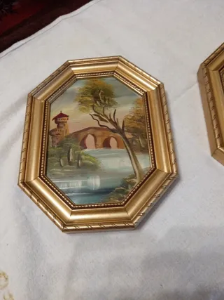 N. 2 Quadretti Vintage Dorati