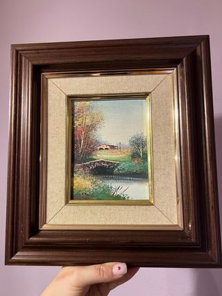 Cuadro decorativo paisaje puente