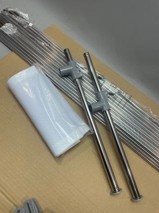 VOUNOT Tendedero Vertical Plegable 6 Ruedas