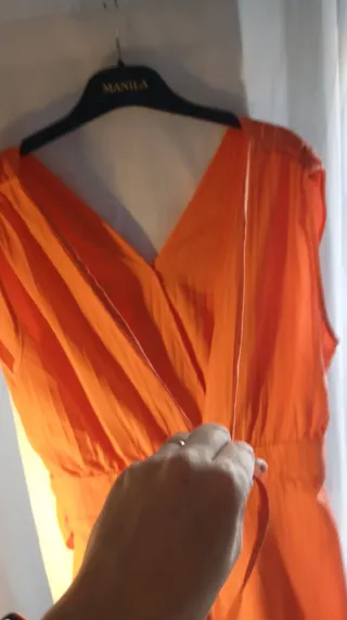 Mono pantalón corto naranja
