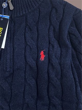 Polo Ralph Lauren Jersey Cremallera Azul