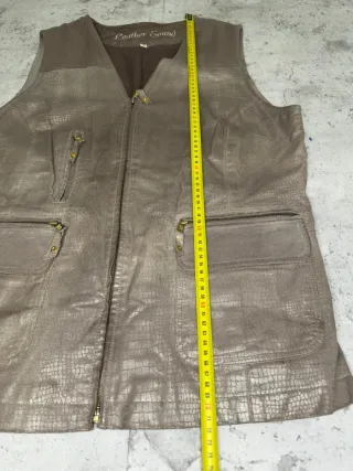 Chaleco Piel Vintage Leather Sound Marrón