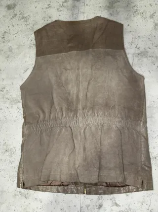 Chaleco Piel Vintage Leather Sound Marrón