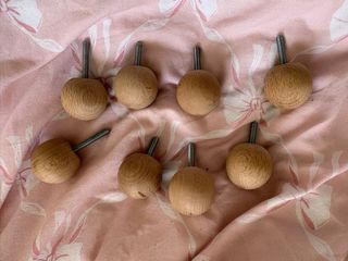 Tiradores madera pino 4cm (Set de 7)