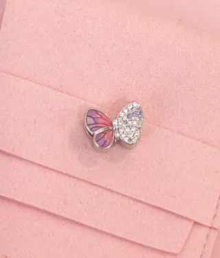 Charm Mariposa Rosa y Lila