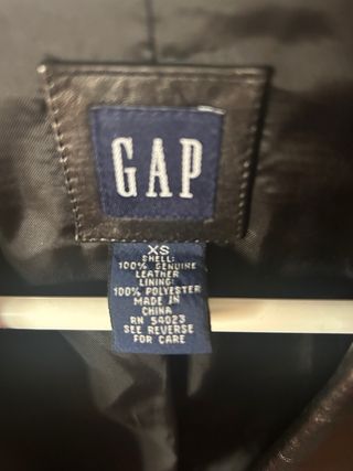 Chaqueta de cuero auténtico GAP