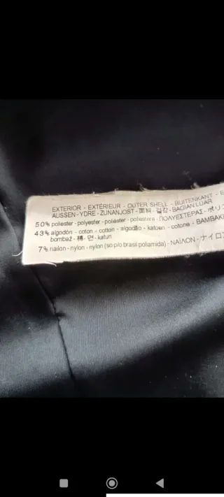 Gabardina Zara Azul Marino Talla S