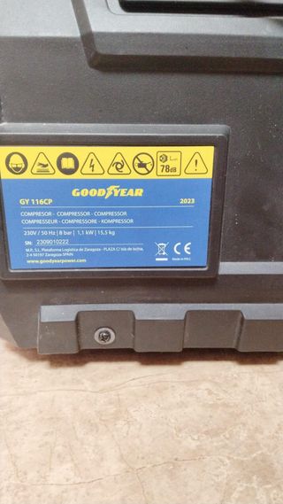Compresor de aire Goodyear INCLUYE TODO