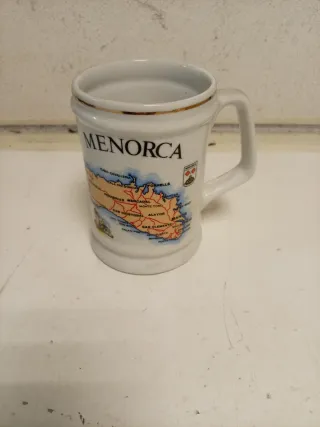 Jarra de cerámica Menorca mapa