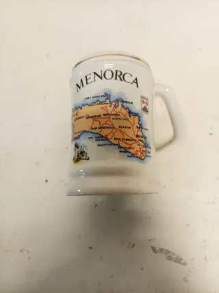 Jarra de cerámica Menorca mapa