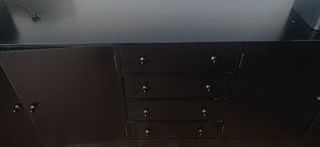 Mueble Estantería Negro Madera