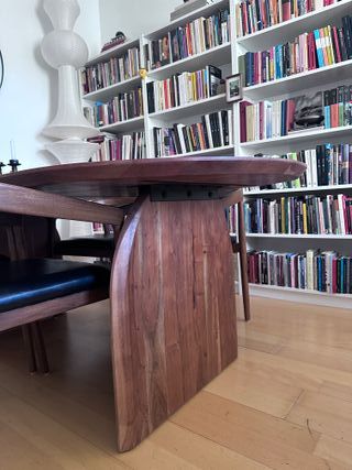 Mesa comedor ovalada madera acacia (sin sillas)