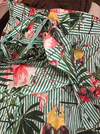 Camisa Mango Talla M Estampado Floral