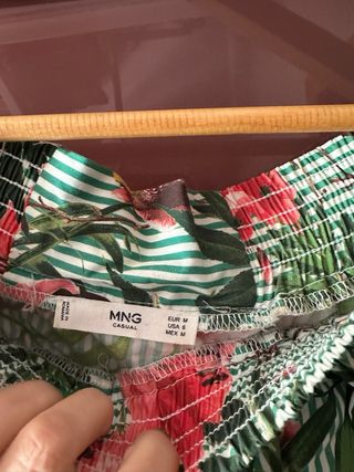 Camisa Mango Talla M Estampado Floral